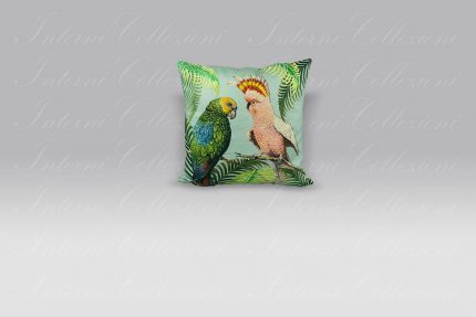 Cuscino Parrot and Palm Azure John Derian