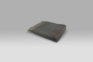 Plaid 135x180 Scozia 431 grigio-rosso Cecchi e Cecchi