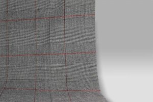 Plaid 135x180 Scozia 431 grigio-rosso Cecchi e Cecchi