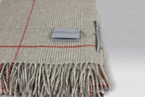 Plaid Scozia 431 beige-rosso Cecchi e Cecchi Agolab