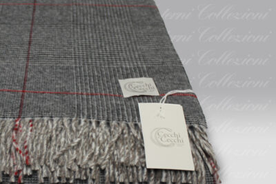 Plaid Scozia grigio-rosso Cecchi e Cecchi Agolab