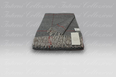 Plaid Scozia grigio-rosso Cecchi e Cecchi Agolab