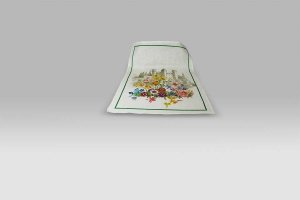 Canovaccio Floralia Verde Tessitura Toscana Telerie