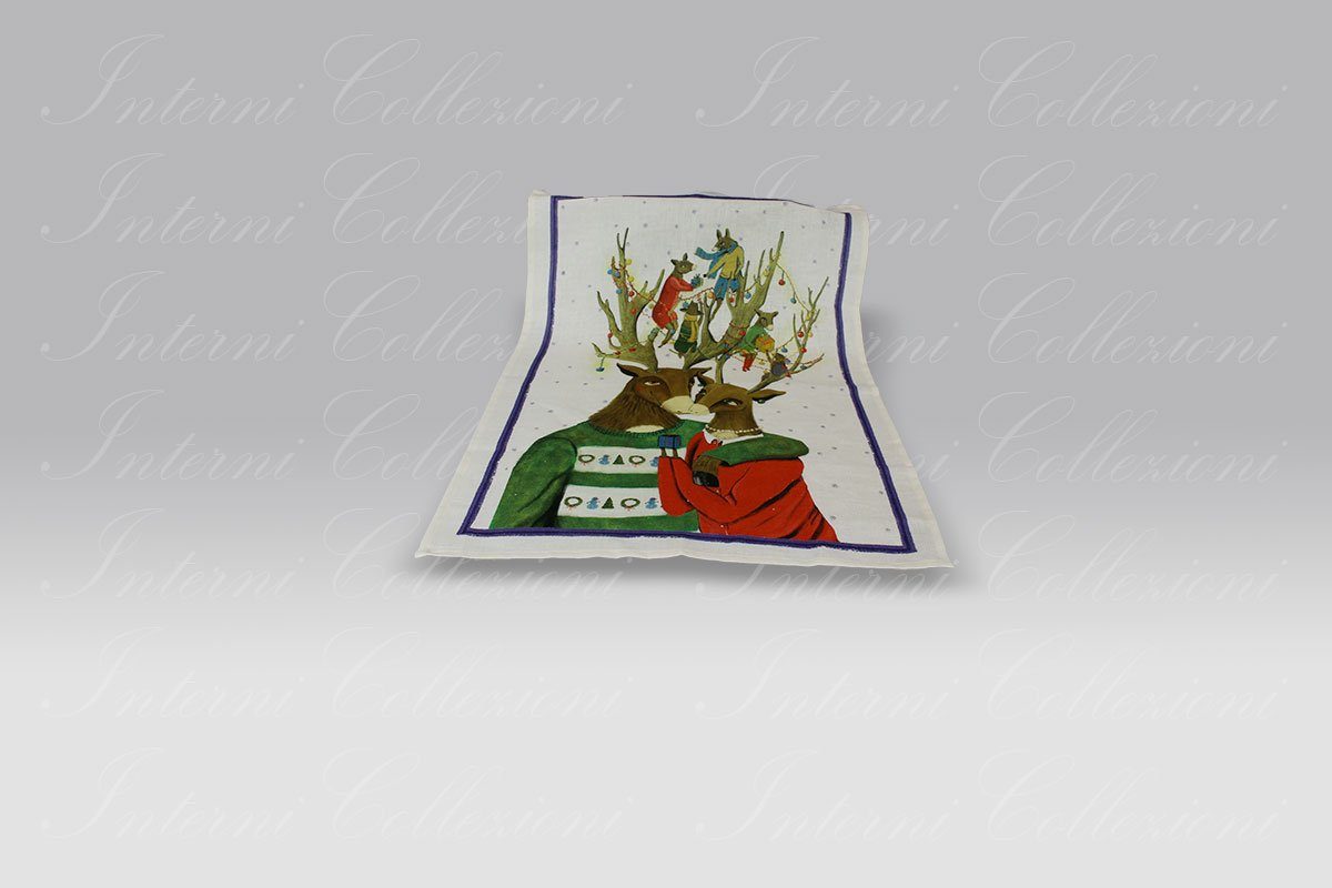 Canovaccio-Sweetfox-blue-Tessitura-Toscana-Telerie Canovaccio Sweetfox Blue Tessitura Toscana Telerie - immagine 1