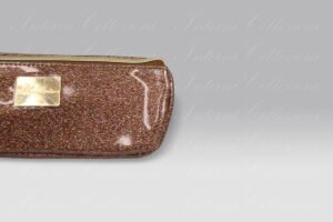 Pochette Glitter Caramello piccola Blumarine