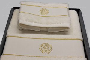 Coppia Spugna Gold New avorio Roberto Cavalli