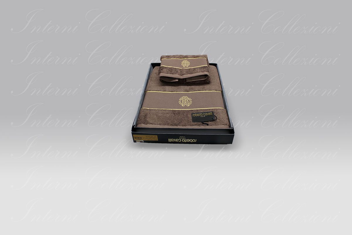 Coppia Spugna Gold New marrone Roberto Cavalli Coppia Spugna Gold New marrone Roberto Cavalli