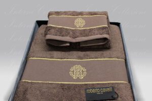 Coppia Spugna Gold New marrone Roberto Cavalli