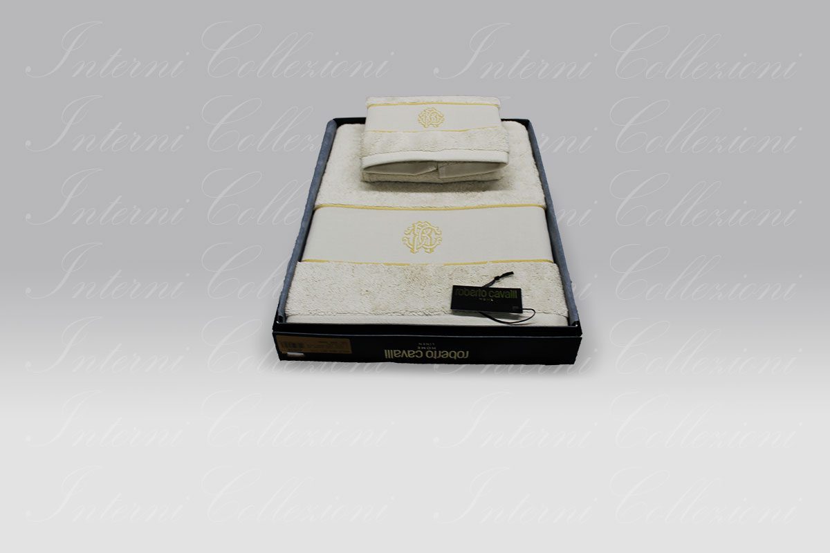 Coppia Spugna Gold New sabbia-grigio Roberto Cavalli Coppia Spugna Gold New sabbia-grigio Roberto Cavalli
