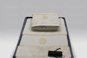Coppia Spugna Gold New sabbia-grigio Roberto Cavalli