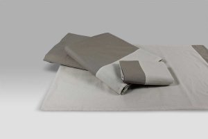 Completo Lenzuola Glam avorio-tortora Dea