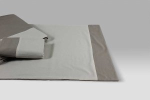 Completo Lenzuola Glam avorio-tortora Dea