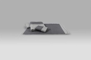 Completo Lenzuola Glam grigio chiaro-grigio scuro Dea