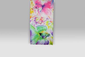 Telo Mare Azorre rosa-verde Dea