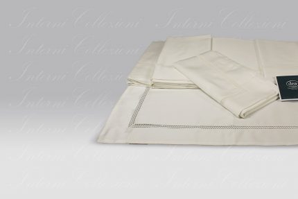 Completo Lenzuola Belcanto avorio-latte Dea