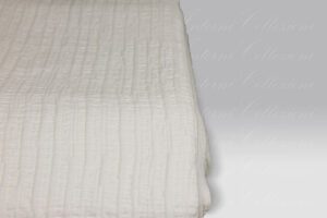 Copriletto Maxi Cannabis tubico bianco Mastro Raphael
