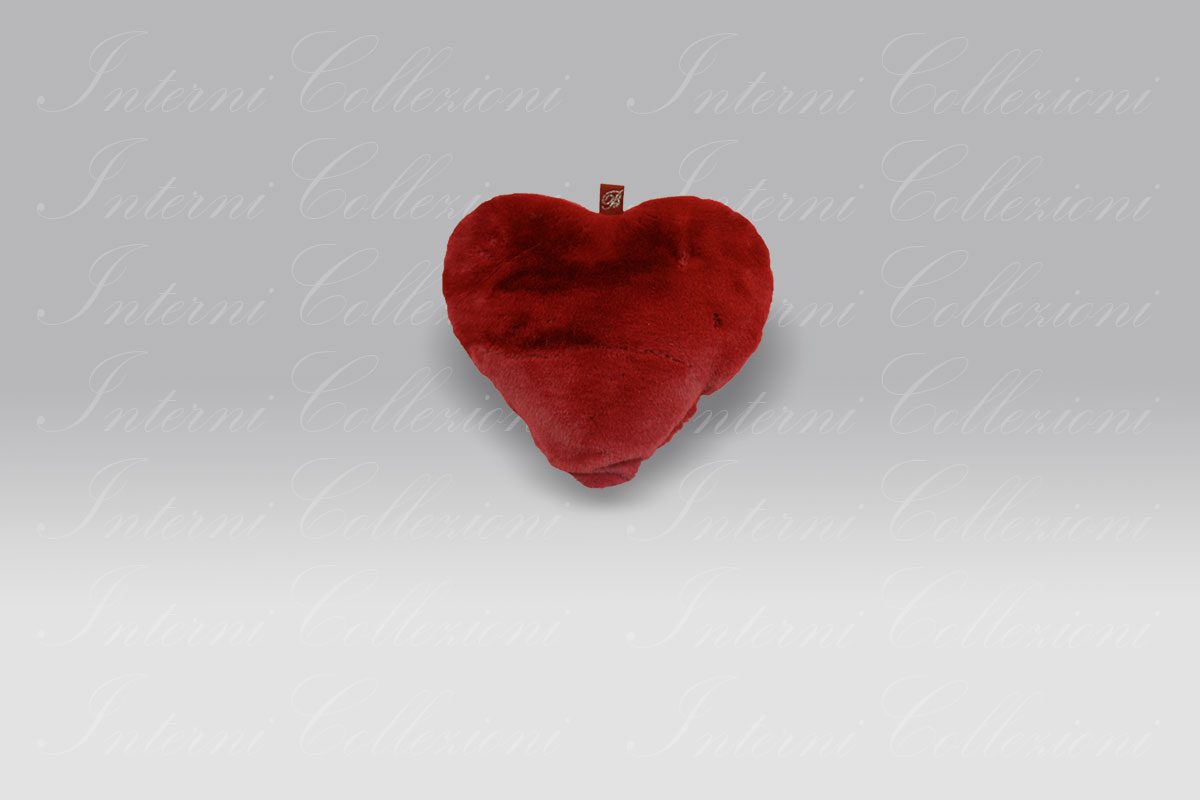 Cuscino Red Cuore ecopelliccia bordeaux Blumarine Cuscino Red Cuore ecopelliccia bordeaux Blumarine