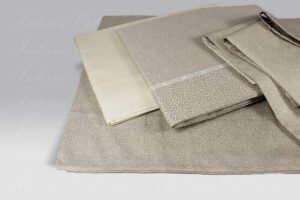 Completo Lenzuola Century 4 federe ecru Borbonese