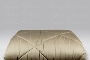 Trapunta Bloom Velvet tortora Tessitura Randi