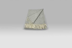 Plaid Eolo grigio Copertificio Biellese