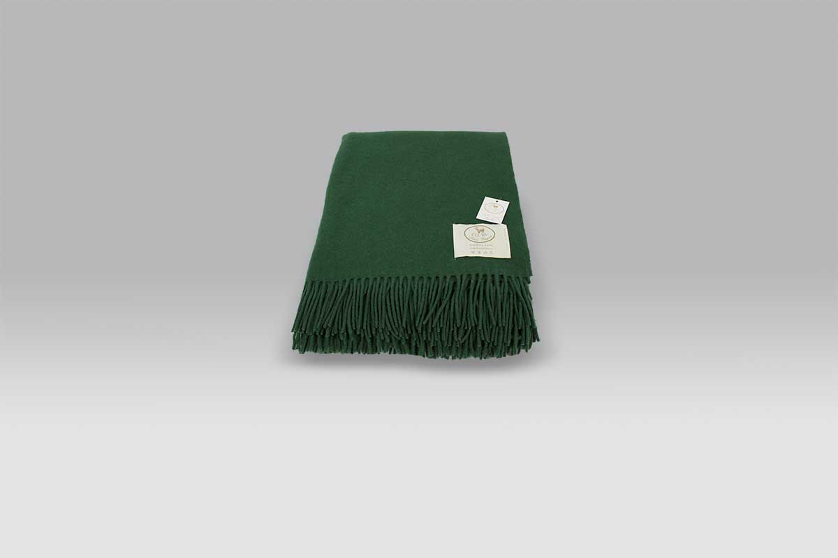 Plaid Eolo verdone Copertificio Biellese Plaid Eolo verdone Copertificio Biellese