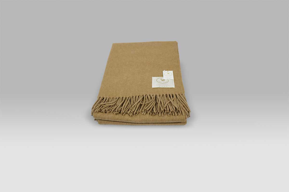 Plaid Kamel cammello Copertificio Biellese Plaid Kamel cammello Copertificio Biellese
