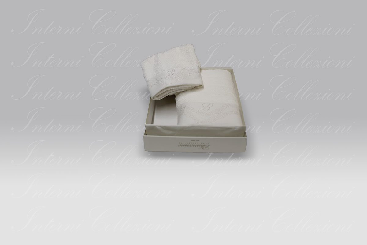 Coppia Spugna Crystelle bianco Blumarine Coppia Spugna Crystelle bianco Blumarine