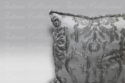 Cuscino Palais Dorus Damasco grigio Mastro Raphael