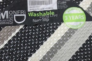 Tappeto Guida da Cucina PVC Band nero Monfri Design Swedy