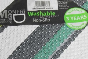 Tappeto Guida da Cucina PVC Band verde Monfri Design Swedy