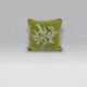 Cuscino Velluto ricamo Corallo lurex verde Mastro Raphael