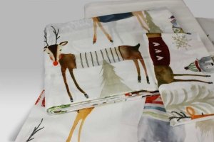 Completo Lenzuola Izylinens Polar-Renne Tessitura Toscana Telerie