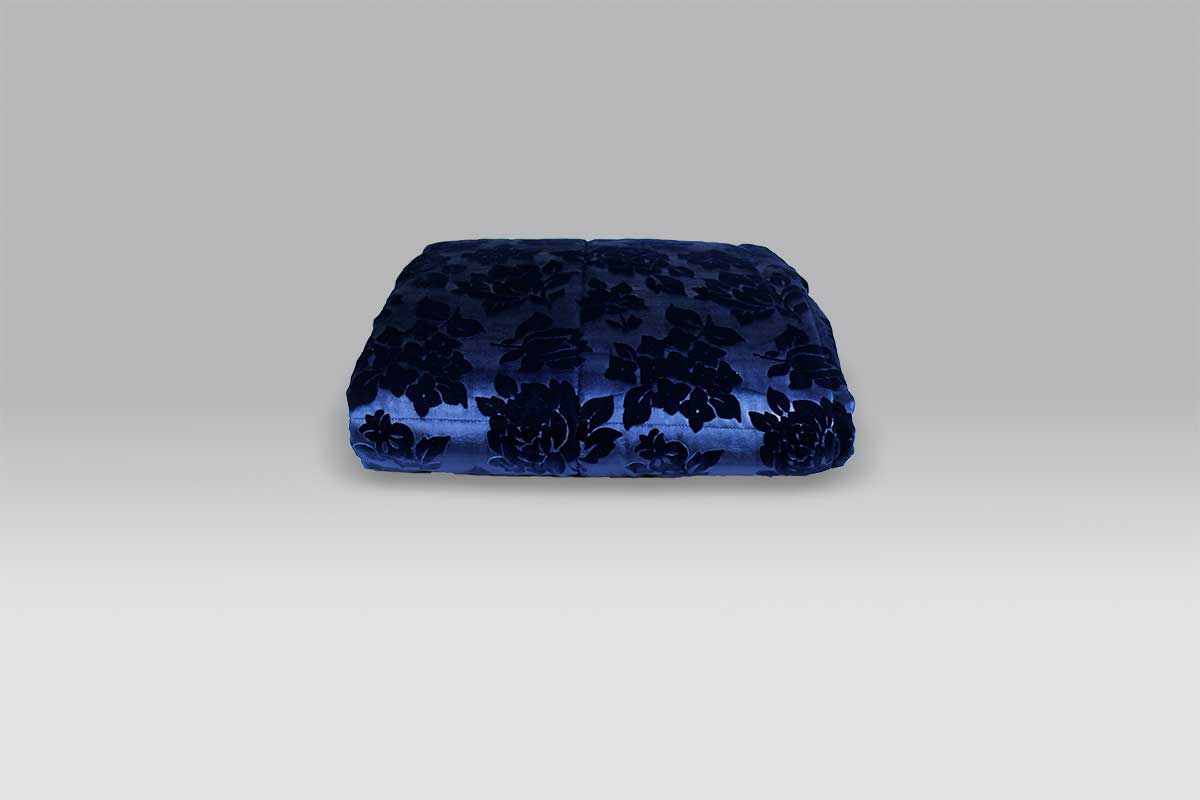 Quilt Velluto Imperiale blu Micol Quilt Velluto Imperiale blu Micol