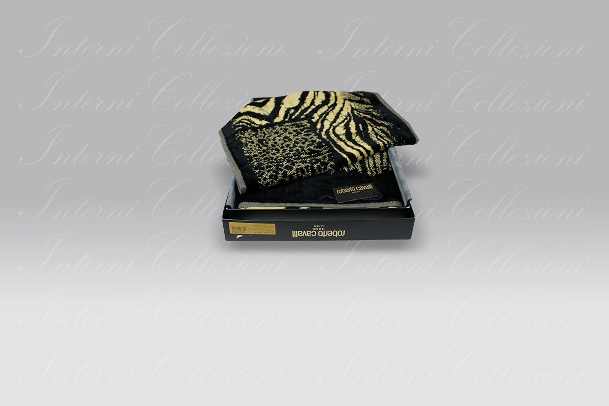 Coppia Spugna African Zebra senape Roberto Cavalli Coppia Spugna African Zebra senape Roberto Cavalli
