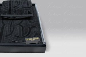 Coppia Spugna Araldico nero Roberto Cavalli