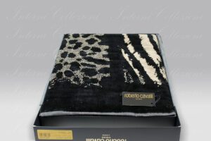 Telo Doccia African Zebra sabbia Roberto Cavalli