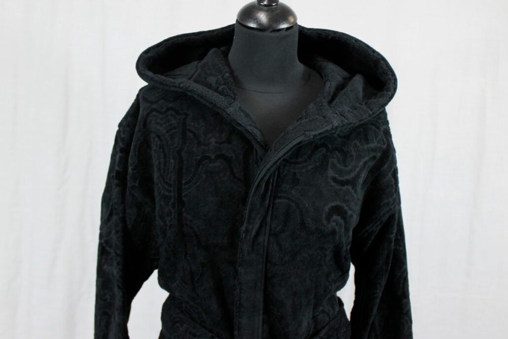 Accappatoio Araldico nero Roberto Cavalli
