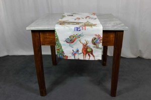 Runner Snowy Christmars Tessitura Toscana Telerie
