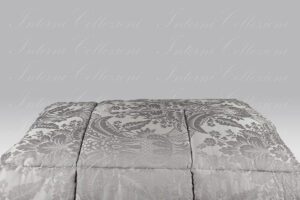 Trapunta Damasco perla David Home Collection