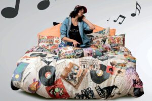 Parure Sacco Izylinens Vinile Tessitura Toscana Telerie