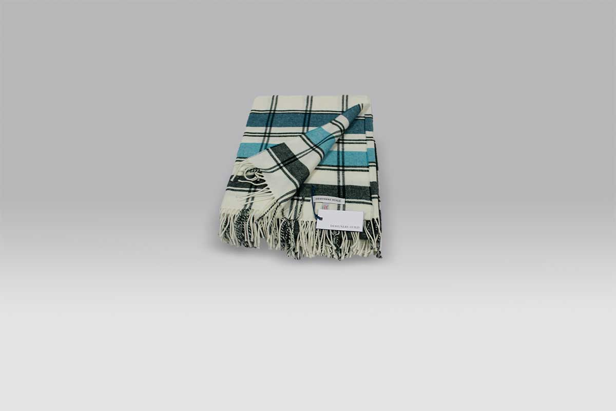 Plaid Bayswater Teal Designers Guild