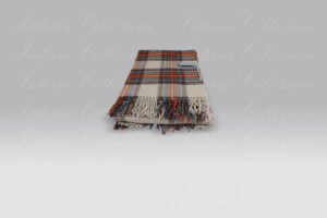 Plaid Lambswool beige mattone Cecchi e Cecchi