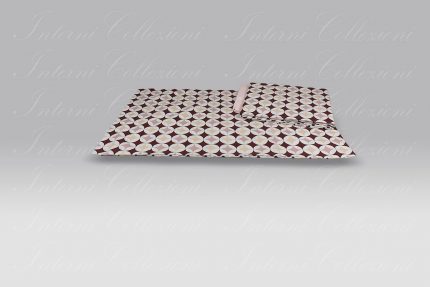 Completo Lenzuola Rombo rosa Casa Anversa