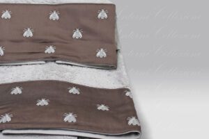 Coppia Spugna Api Satin grigio-rosa Mastro Raphael