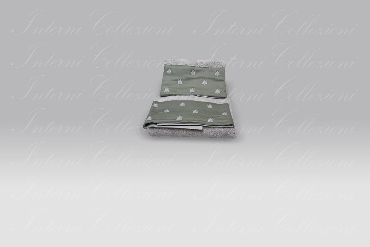 Coppia Spugna Api Satin grigio-verde Mastro Raphael Coppia Spugna Api Satin grigio-verde Mastro Raphael