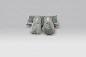 Pantofole Living velluto grigio Borbonese