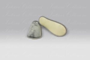 Pantofole Living velluto grigio Borbonese