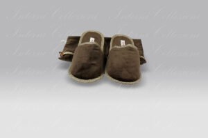 Pantofole Living velluto marrone Borbonese