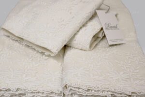 Set Spugna 5 pezzi Ginevra latte David Home Collection