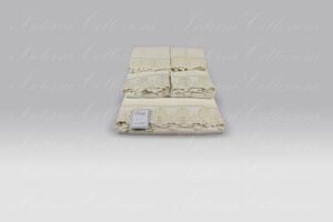 Set Spugna 5 Pezzi Regina latte David Home Collection